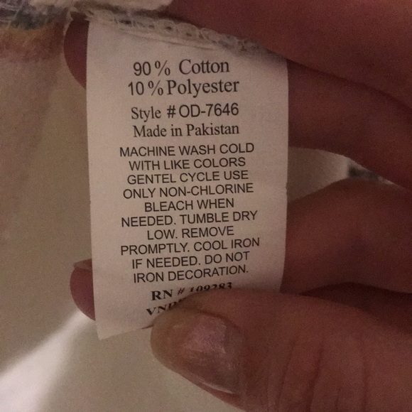 Blue/Red/Yellow Striped Hoodie. Size Medium. - Picture 4 of 4